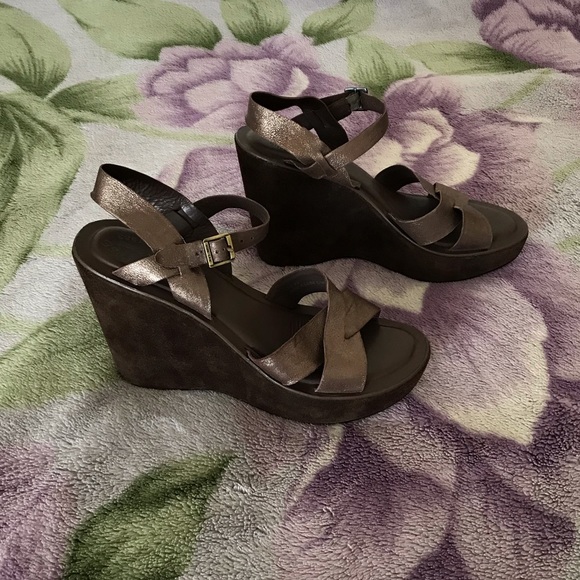 Kork-Ease Platform Wedge Leather Sandal - Picture 3 of 13